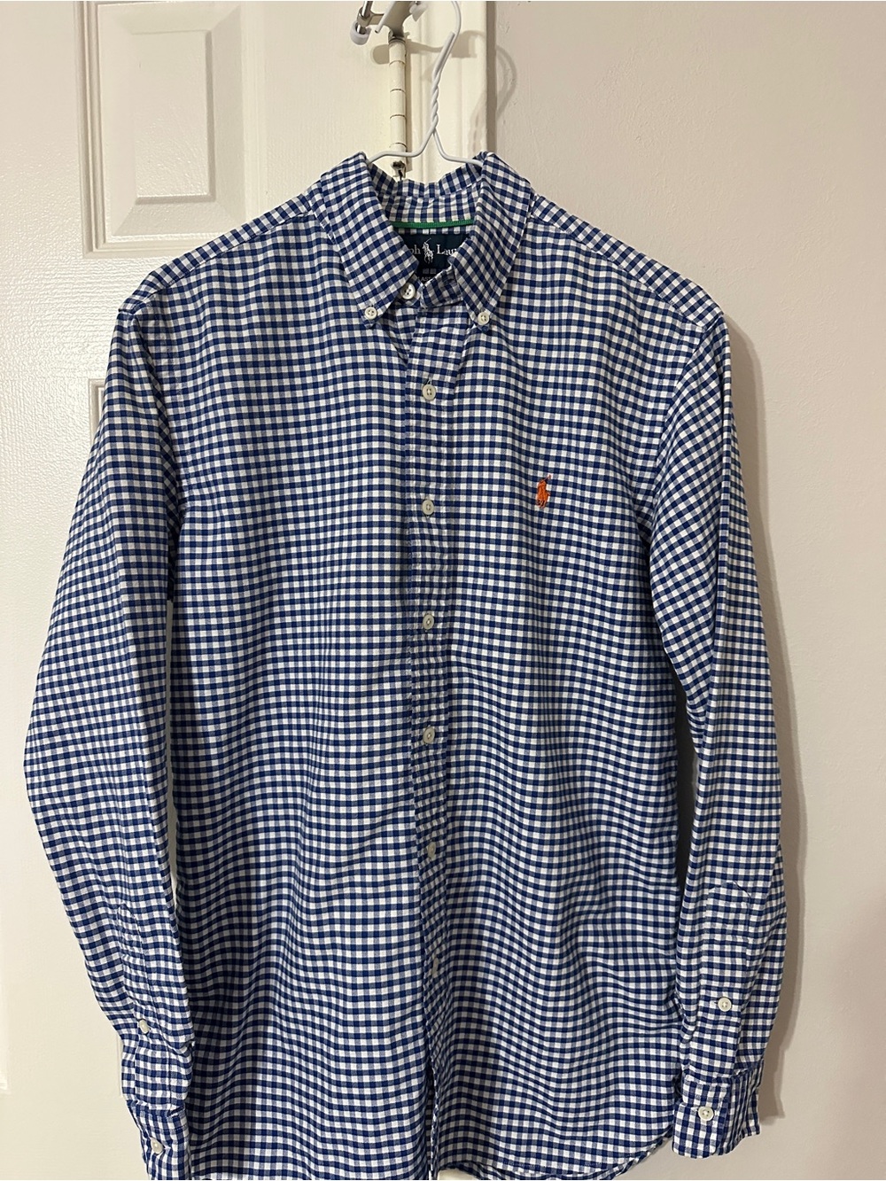 Polo Ralph Lauren Blue Gingham Button Down Shirt Men’s S